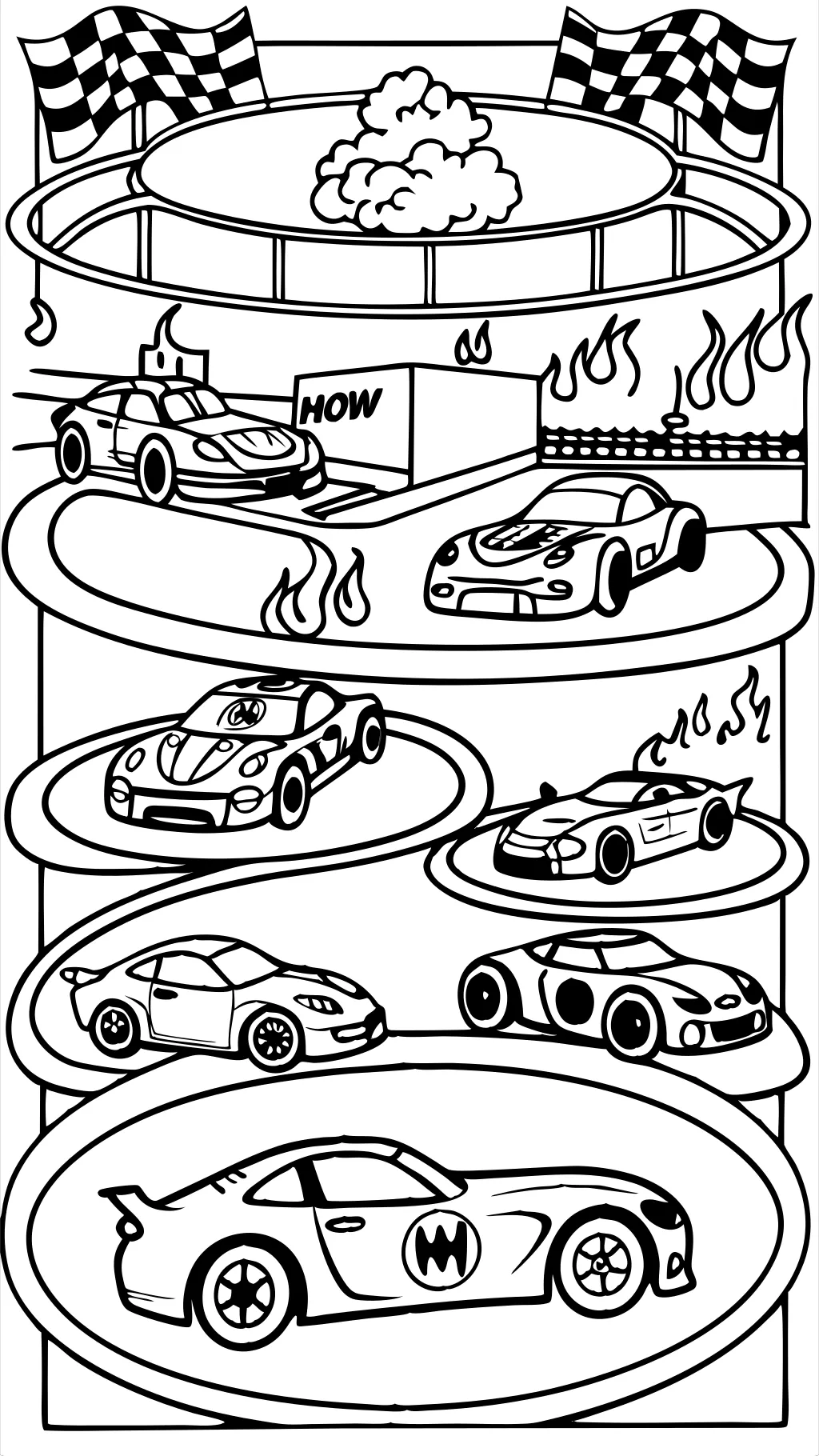 hot wheels printable coloring pages